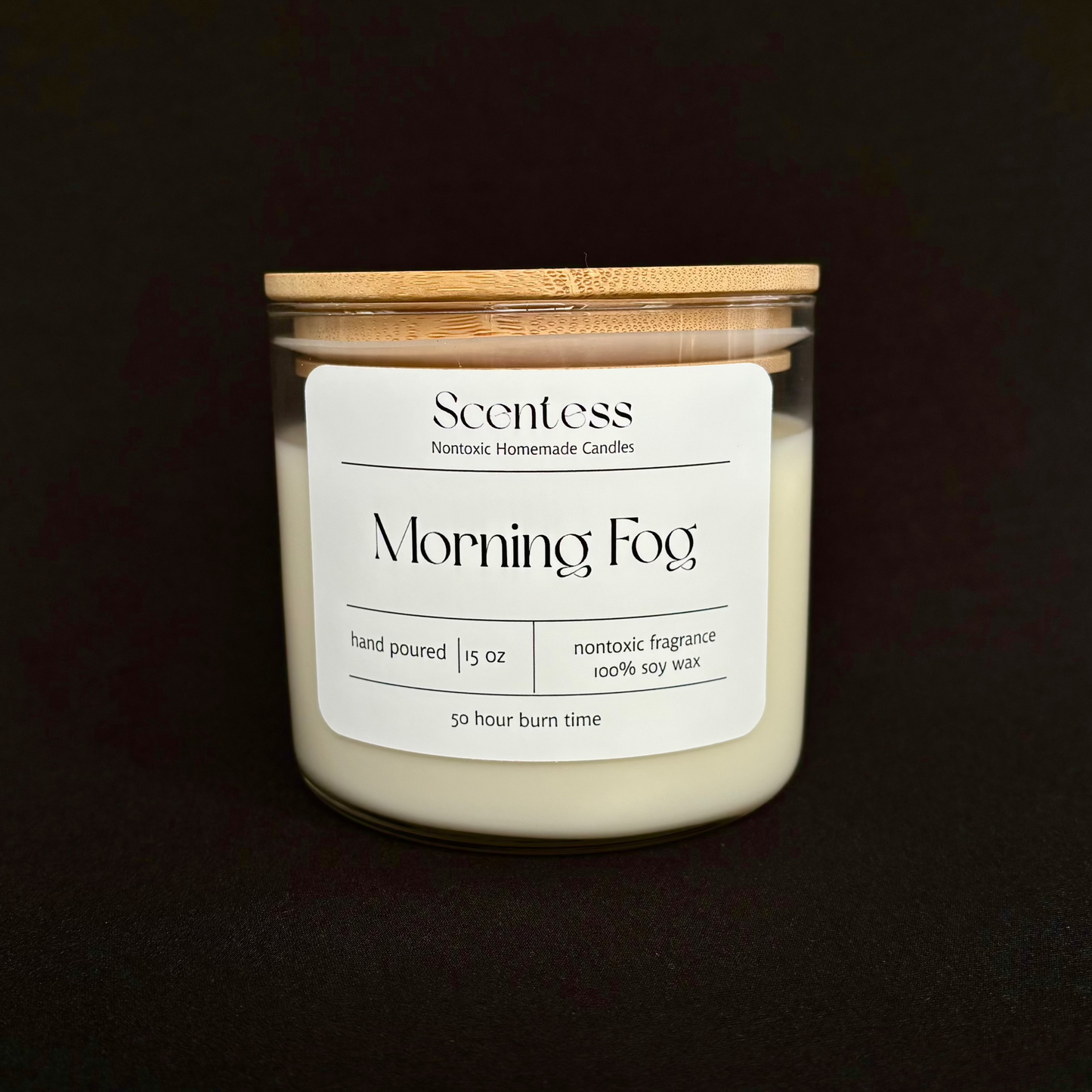 Scentess 15 oz Morning Fog Candle