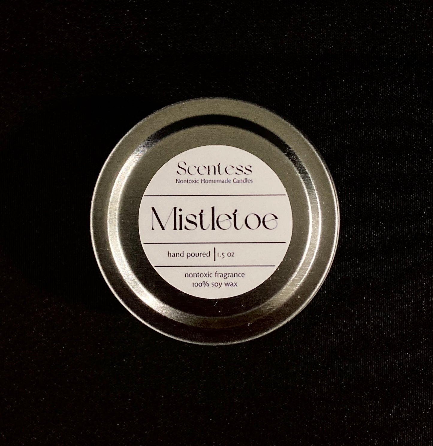 Mini Mistletoe Candle