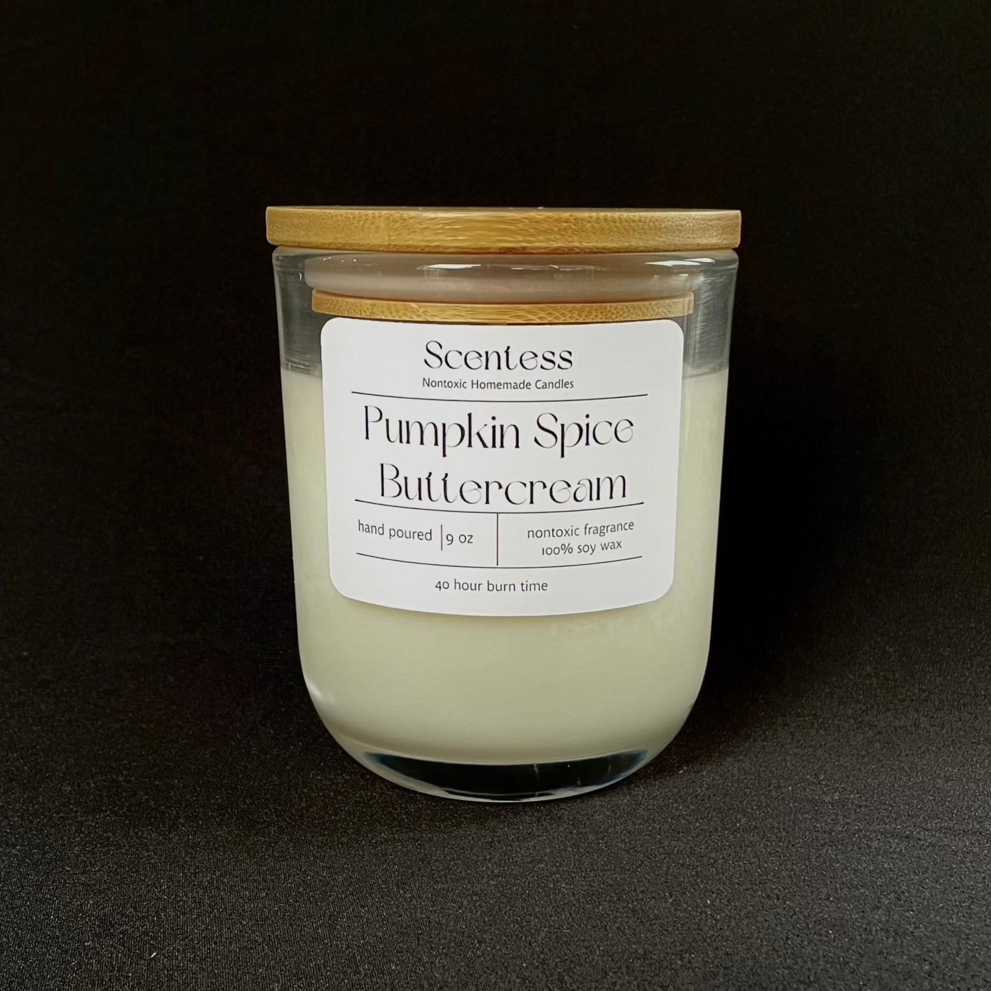 Scentess 9 oz Pumpkin Spice Buttercream Candle