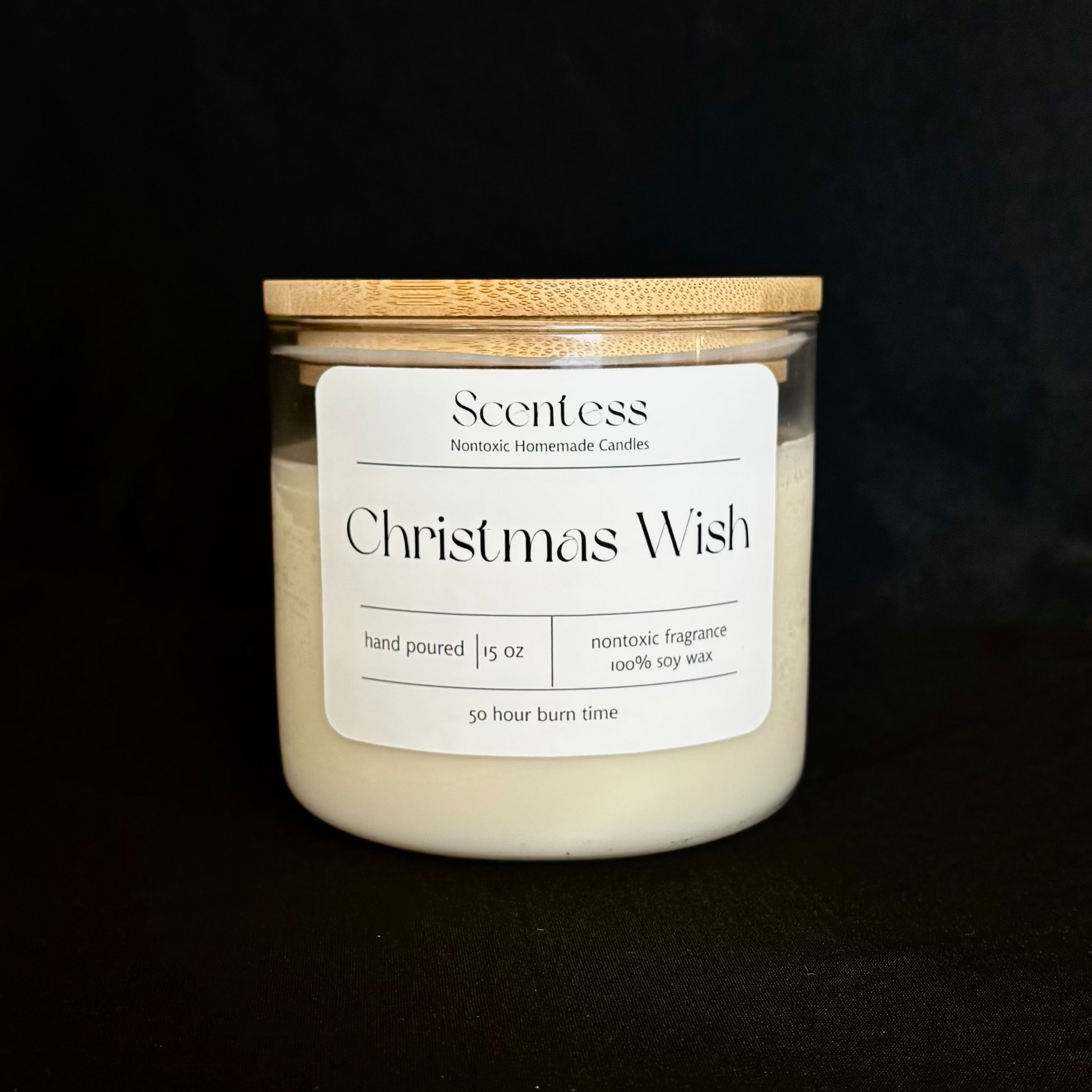 Nontoxic soy Christmas candle