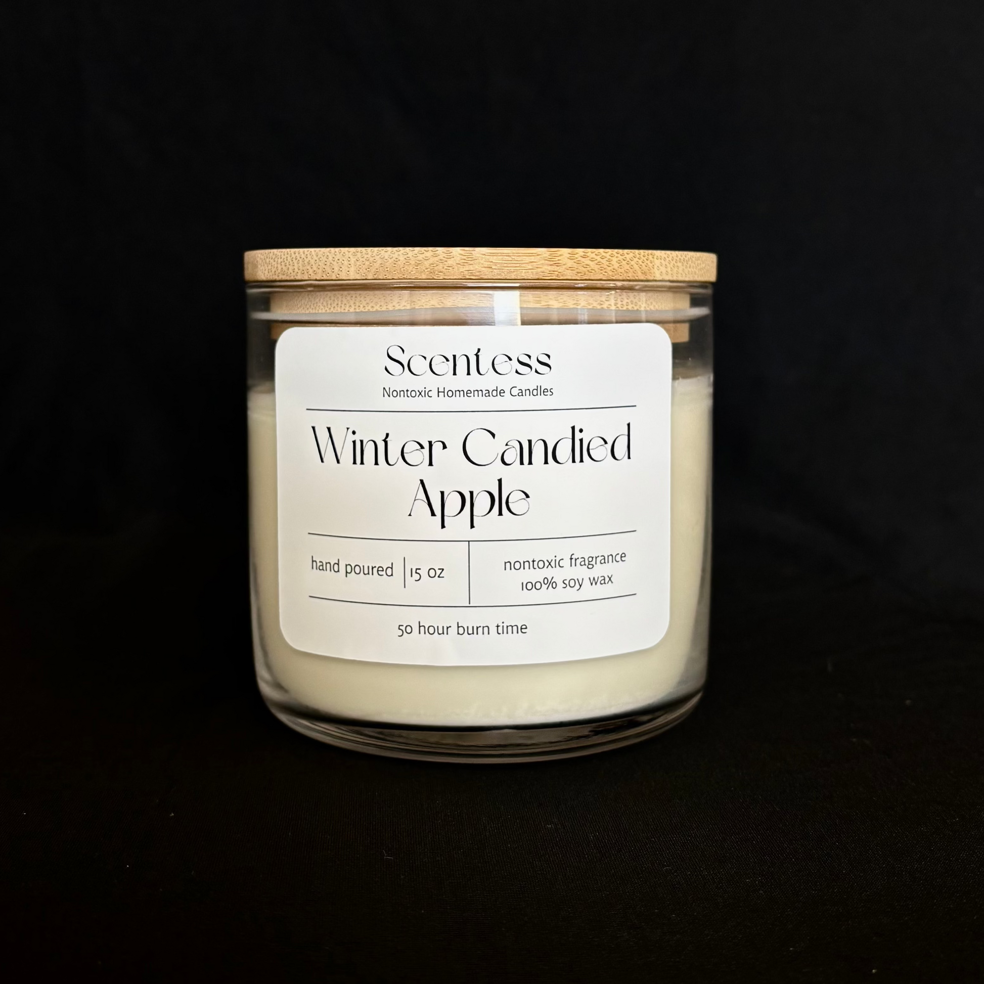 Nontoxic soy winter candle