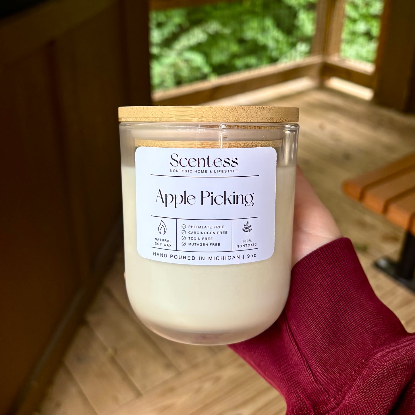 Apple Picking 9 oz Scented Nontoxic Candle