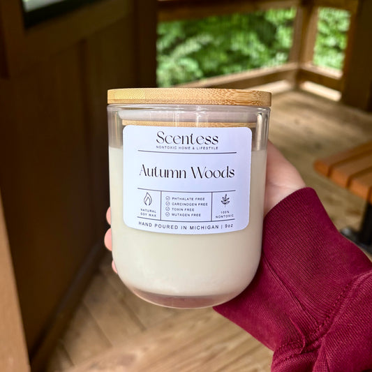 Autumn Woods 9 oz Scented Nontoxic Candle