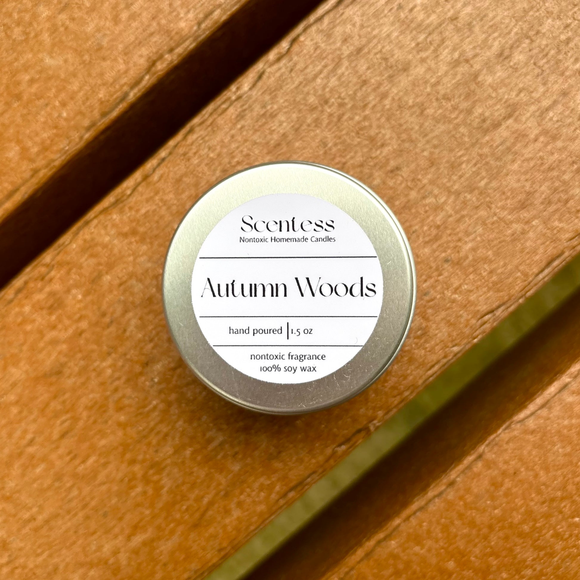 Autumn Woods Mini Scented Nontoxic Candle