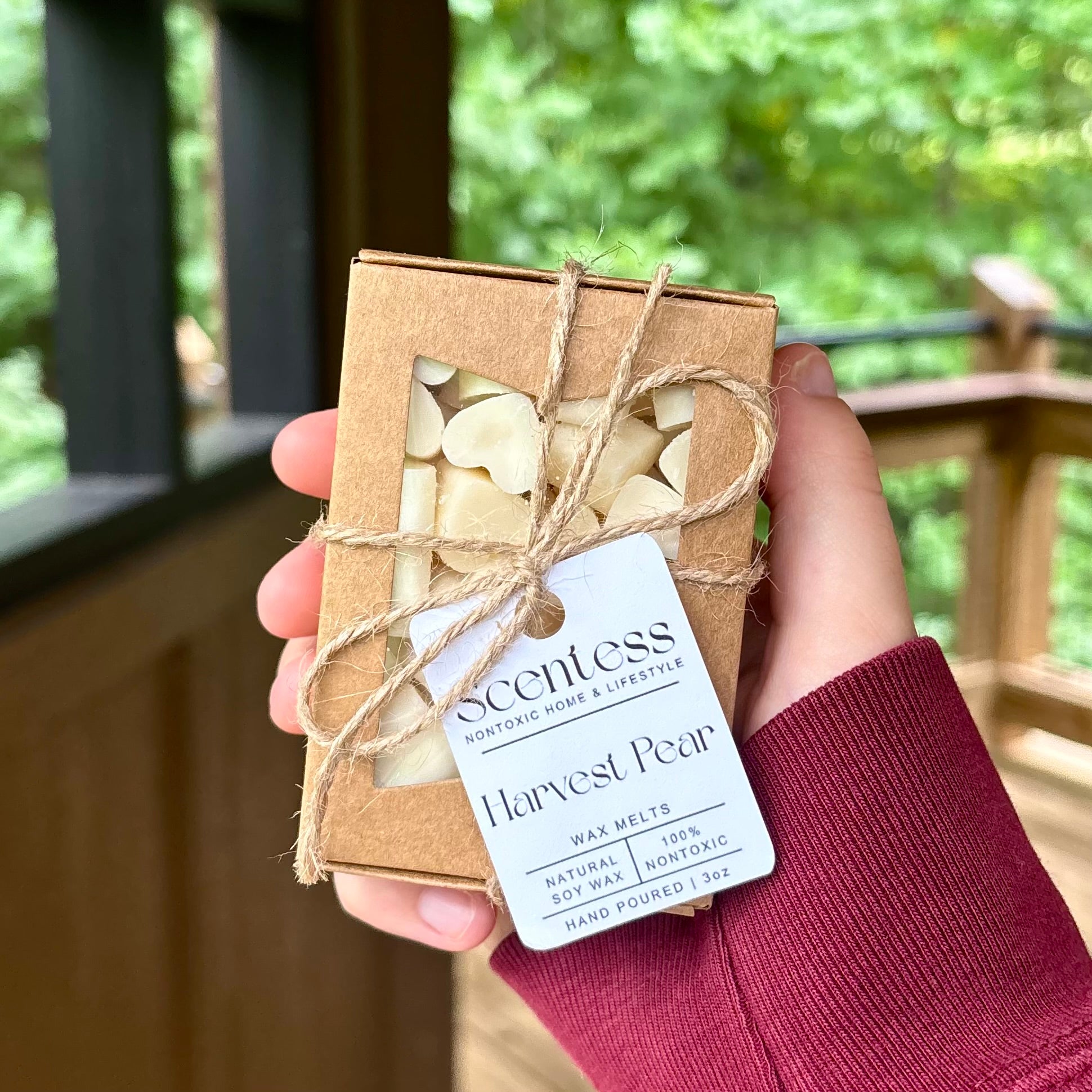 Harvest Pear Scented Nontoxic Heart-Shaped Wax Melts