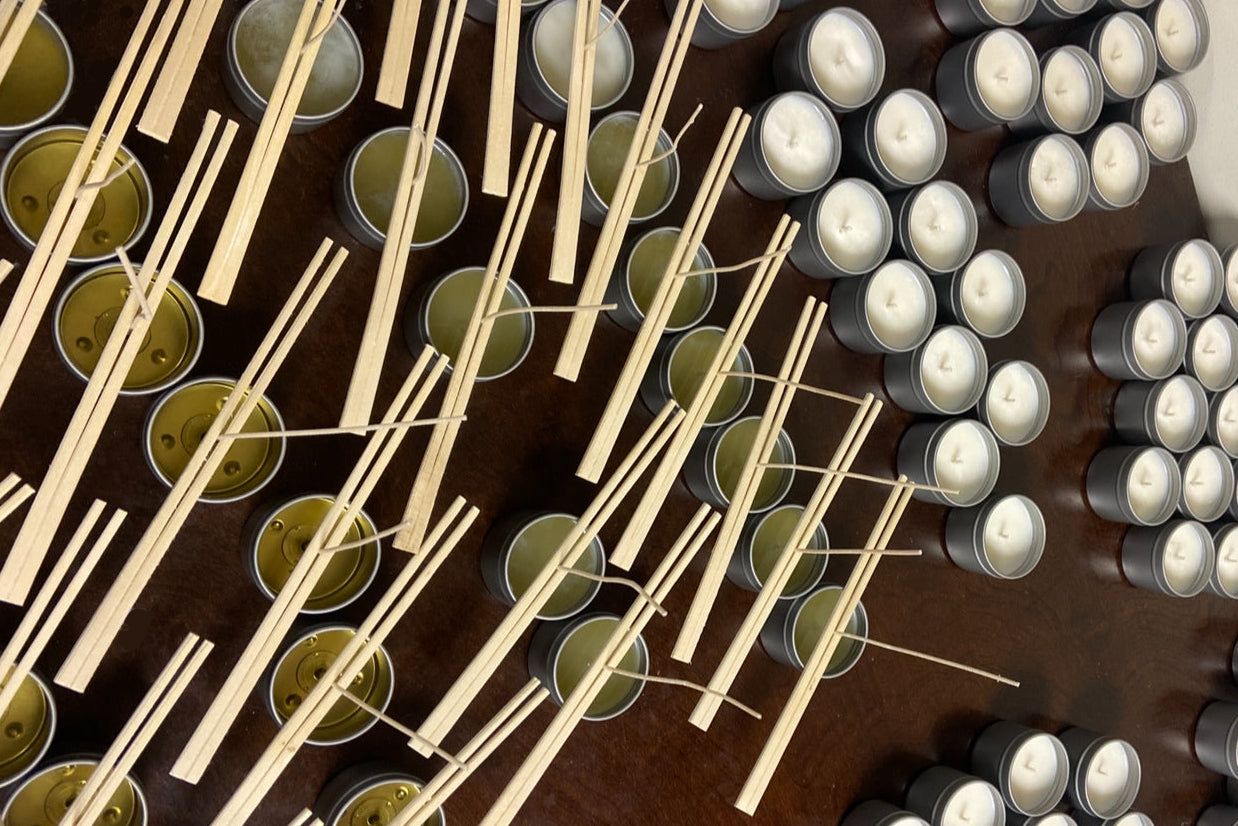 Nontoxic scented soy candles