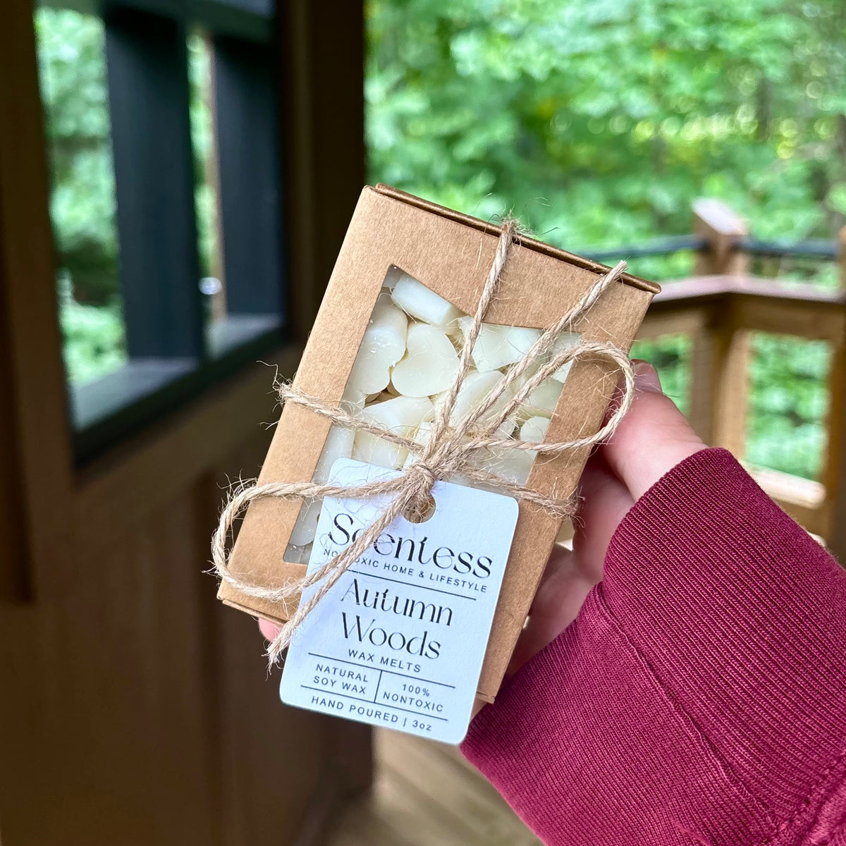 Nontoxic Autumn Woods Scented Heart-Shaped Wax Melts